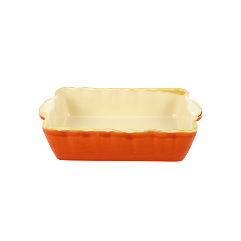 Italian Bakers Orange Rectangular Bakers, Small