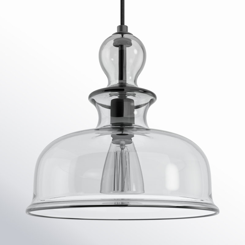 Tilden 1 - Light Single Pendant, Graphite, Smoke