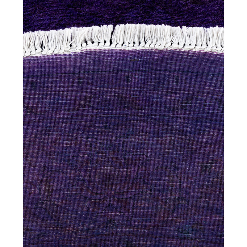 Overdyed One-of-a-Kind 6' 8" X 6' 8" Hand Knotted Area Rug