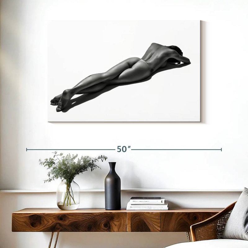 Noir Sunbathing Model, 26" H x 39" W