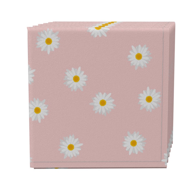 Cotton Twill Floral Square Napkin