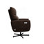 Fauteuil inclinable électrique pivotant, inclinable électrique avec charge USB et de type C, fauteuil d'appoint pivotant en velours pivotant à 360 °, pour le bureau à domicile et le salon, assemblage facile, café-1552142292