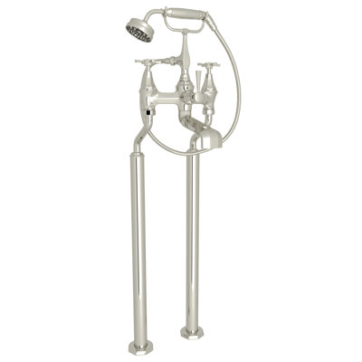 Deco Exposed Floor Mount Tub Filler