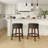 Upholstered Swivel Solid Wood Frame Bar Stool-22084180