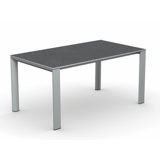 Dorian Extending Outdoor Dining Table with Metal Frame