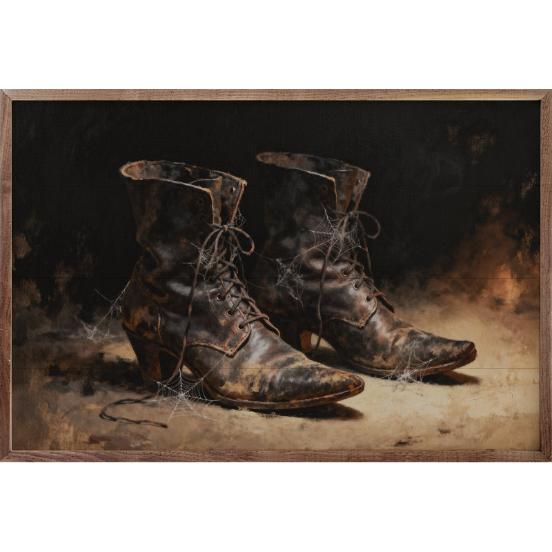 Witch Boots, 5" H x 8" W
