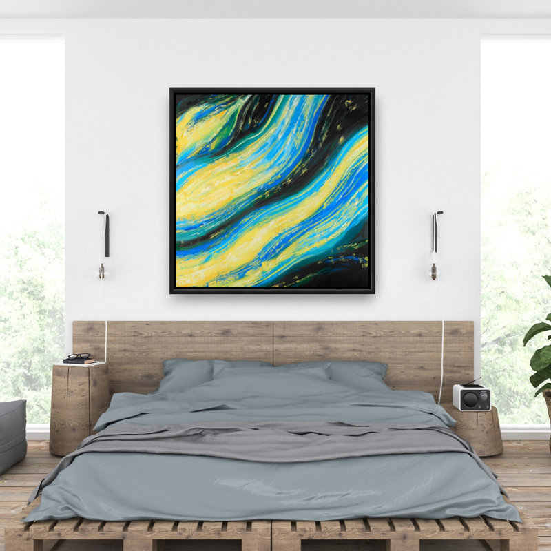"Vague magique liquide" sur toile