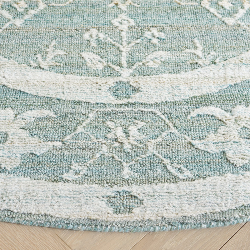 Marquee Hand Tufted Performance Oriental Rug, Round 6'