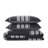 Ensemble de housse de couette en coton noir standard 3 pièces-61202102