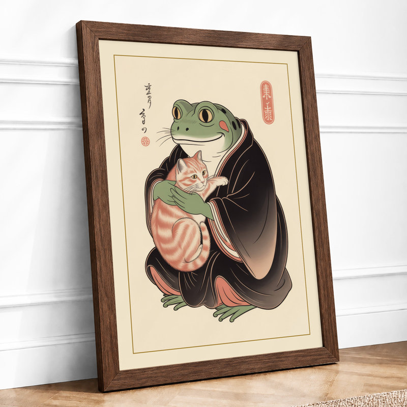 Toad And Maiden Japandi - Print, Walnut, A4 - 29.7 x 21.0 cm
