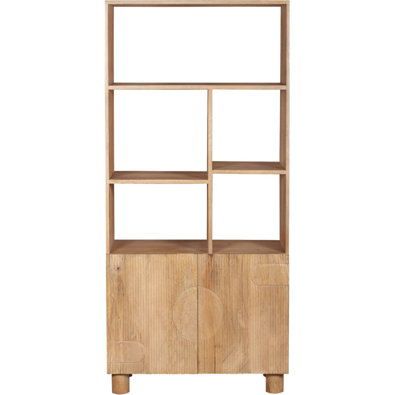 175cm H x 80cm W Solid Wood Book Cabinet Bookcase