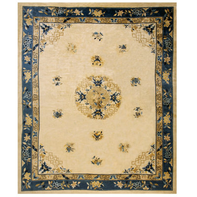 Hand Knotted Wool Area Rug
