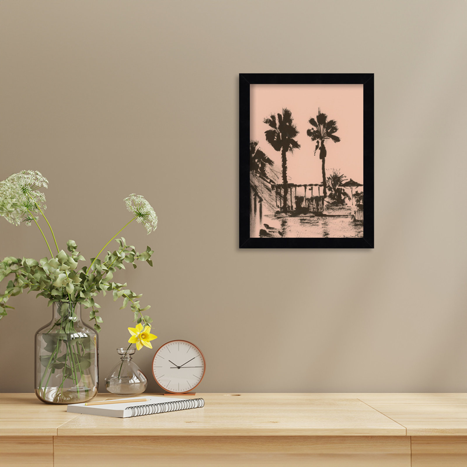 Holiday Print by Dan Hobday, Black, 13" H x 10" W