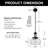 Modern 1 - Light Tripod Pendant Light