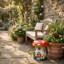 Tabouret de jardin champignon Mushroom House