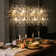Dandelion 12-Light Starburst Ceiling Lighting Kitchen Island Crystal Firework Chandelier