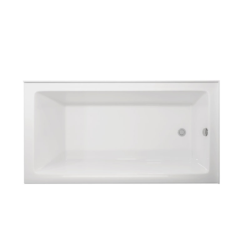 60'' x 32'' Alcove Soaking Acrylic Bathtub