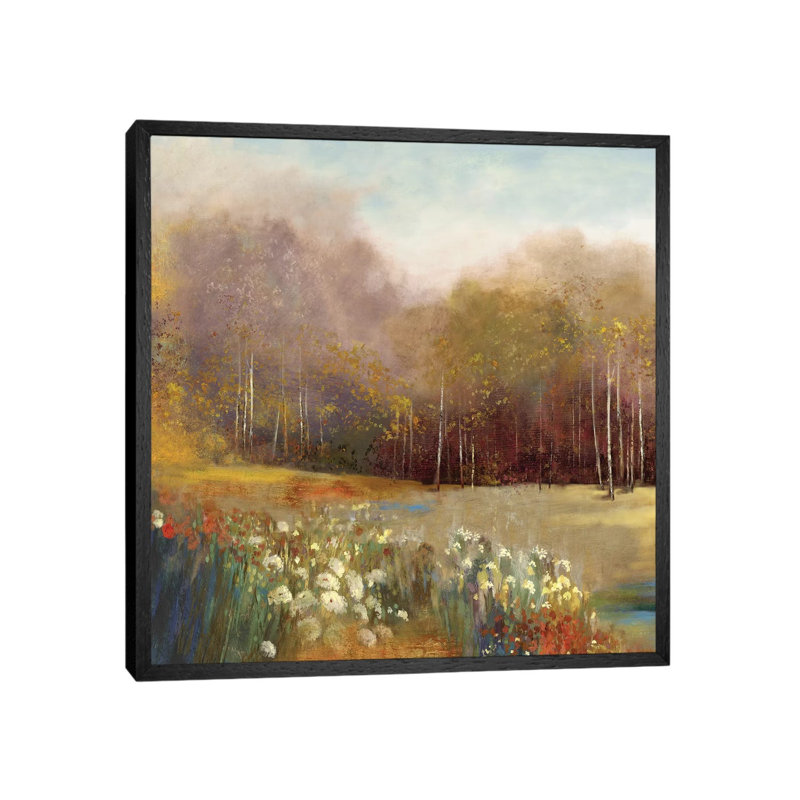 Garden Dreams I by Allison Pearce - Painting on Canvas, 66.04 cm H x 66.04 cm W, Black Framed Canvas