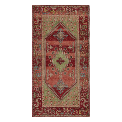 Distressed Homage Handmade Kilim Wool Animal Print Area Rug