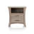 Rectangular Night Table With Open Shelf And 2 Drawers Accent Side Metal Glide