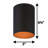 1-Light Indoor or Outdoor Antique Bronze Aluminum Flush Mount Cylinder Ceiling Fixture