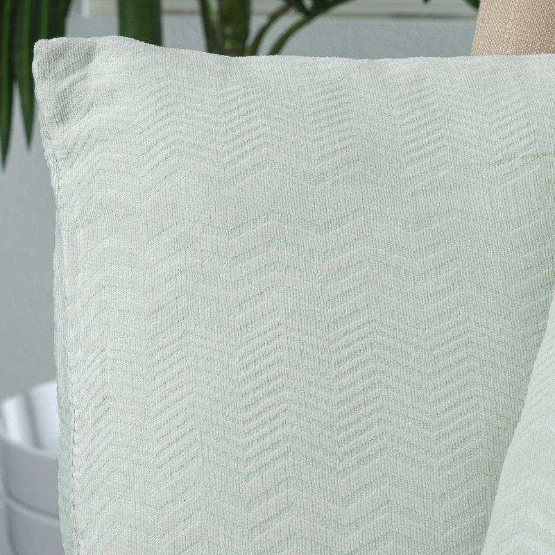 Housse de coussin carré et insert , Vert sarcelle pâle