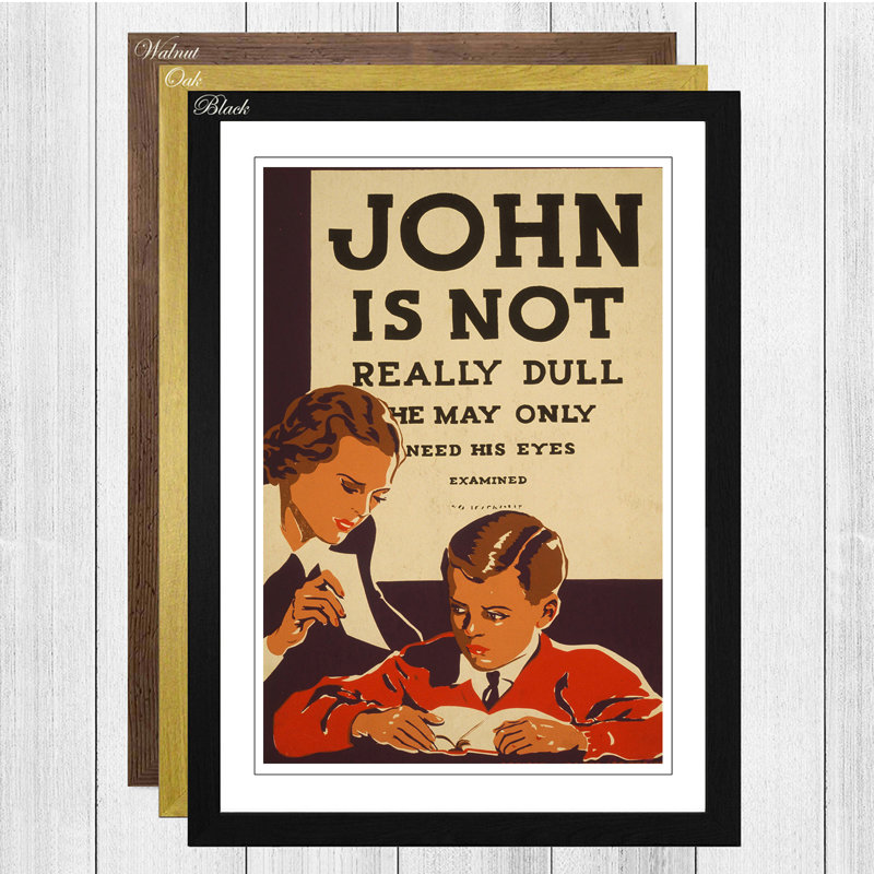 Single Picture Frame Print, Oak