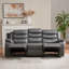 Lacreta Humes Faux Leather 3-Seater Manual Recliner Sofa, Oversized Reclining Couch, Independent Recline Seats Sofa Furniture for Living Room Home Theatre-103563009