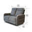 Cotton Blend Electric Reclining Sofa-1738900674-1739502065