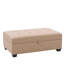 Rangement/repose-pieds rectangulaire capitonné de 46,25 po de largeur Lacour-28980257