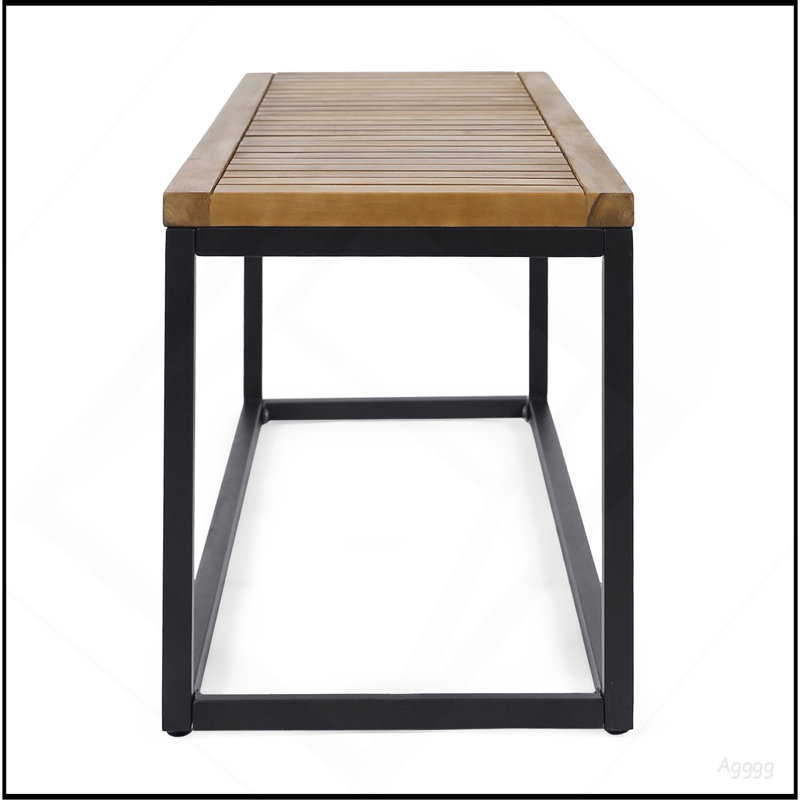 BANC EN BOIS ET MÉTAL JECO INDUSTRIAL