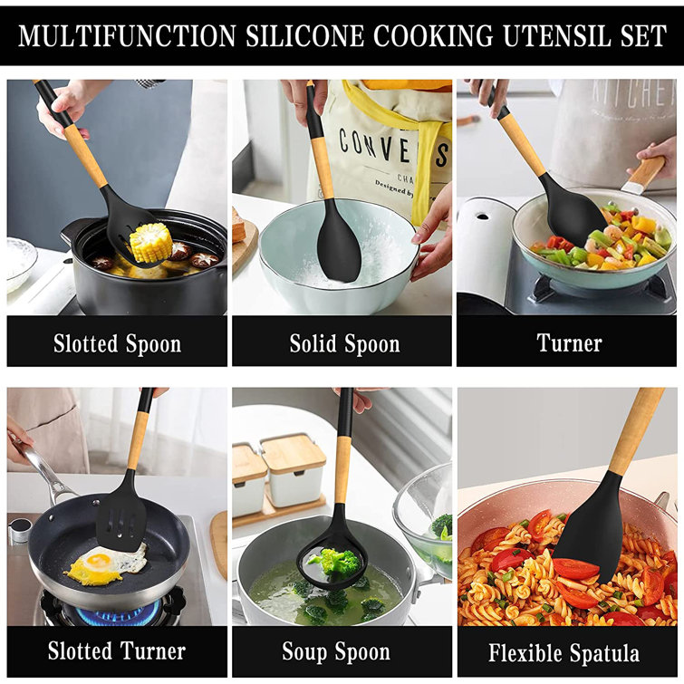 DGPCT 33 -Piece Cooking Spoon Set with Utensil Crock