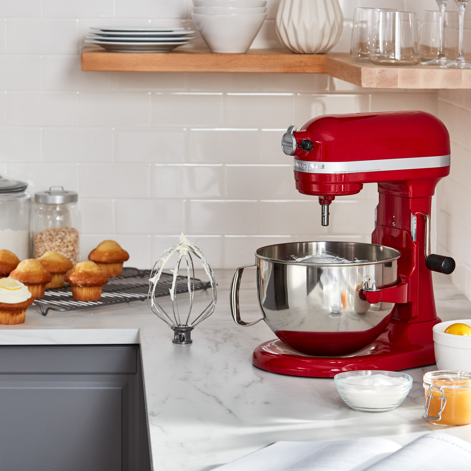 KitchenAid® Professional 600 Series 6qt Stand Mixer, Empire Red