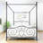 Queen Size Bed ，Metal Bed ，Bed Frame ， Four Poster Bed ，Modern Queen Bed