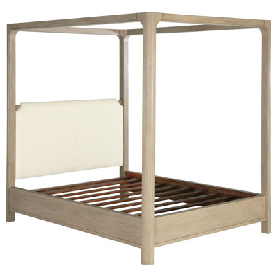 Hargo 85-Inch Eastern King Canopy Bed Weathered Mango