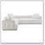 Canapé d'angle Ivory Boucle