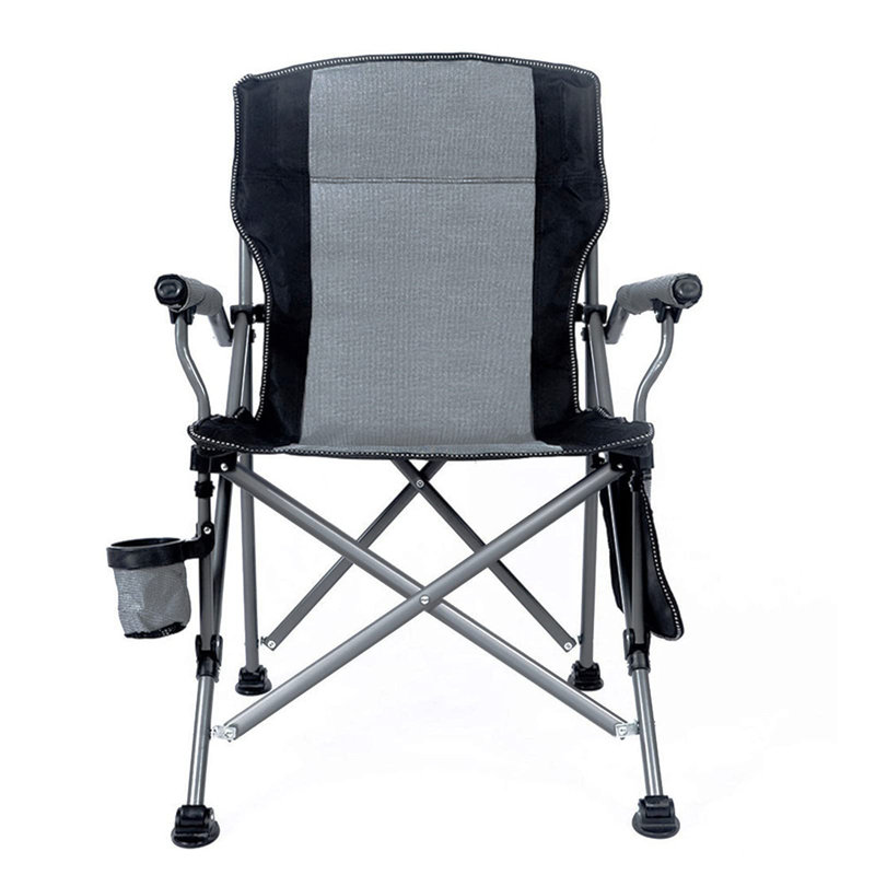 Candelora Folding Camping Chair, Black/Grey
