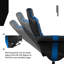 Inbox Zero Adjustable Padded Armrests and Reclining PC & Racing Game Chair