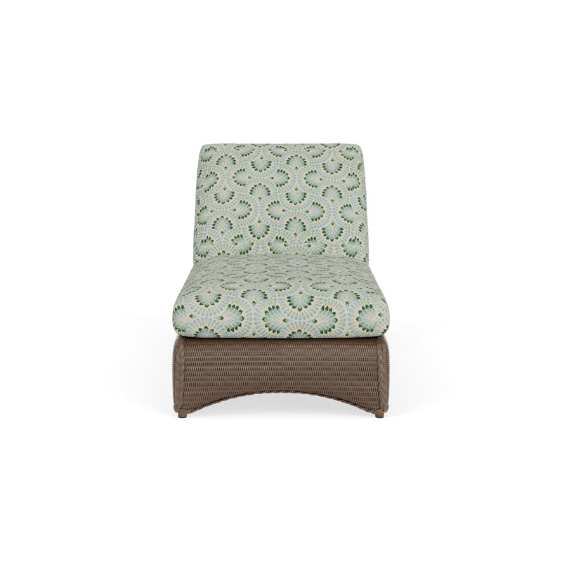 Loom Outdoor Chaise Lounge, Plume Spring, Hickory