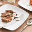 Assiette plate en porcelaine 9,5 "Julia (ensemble de 6)