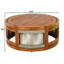 Table basse d'extérieur en bois d'acacia 27,95 po - corde bohème d'appoint tissée à la main
