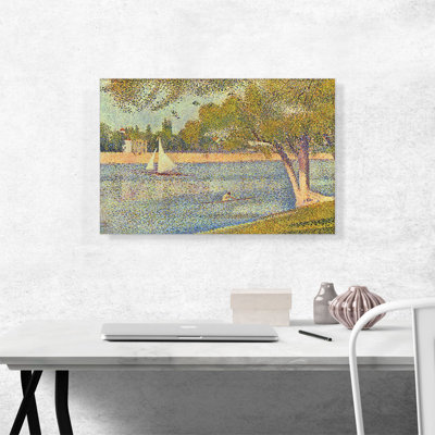 " The Seine At La Grande Jatte 1888 " by Georges Seurat Painting Print