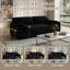 Grand canapé-lit 62 po avec ports USB - Canapé-lit convertible moderne en velours
