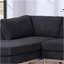Canapé modulaire en U double de 124 po Hallie
