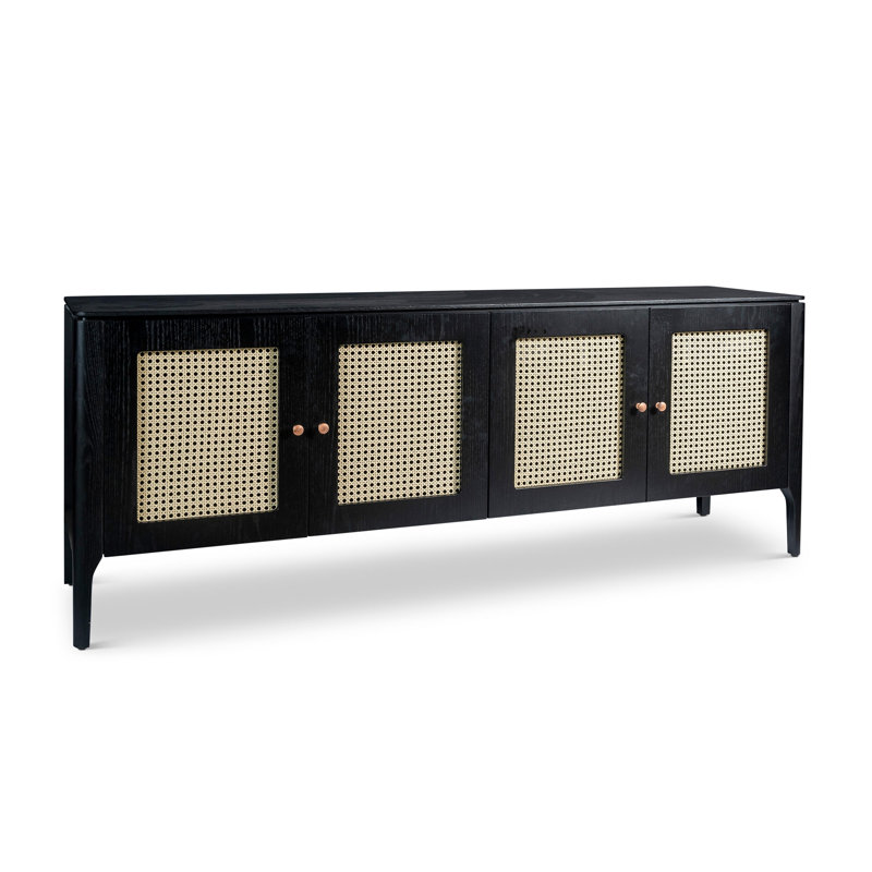 Modern Brazilian 78.5'' W Sideboard, Ebano/Natural