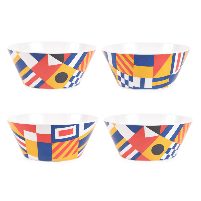 ENSEMBLE DE 4 BOLS MARITIME