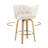 Swivel Upholstered Counter & Bar Stool With Wood Frame (Set Of 4)-118698170