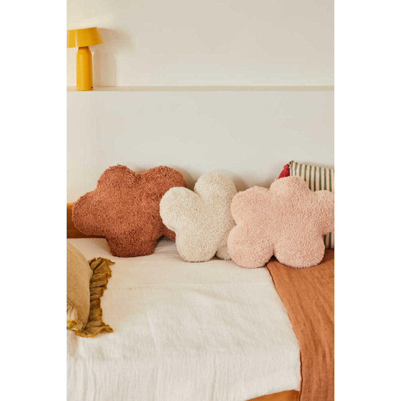 Clouds Novelty Pillow Cover & Insert, Chestnut