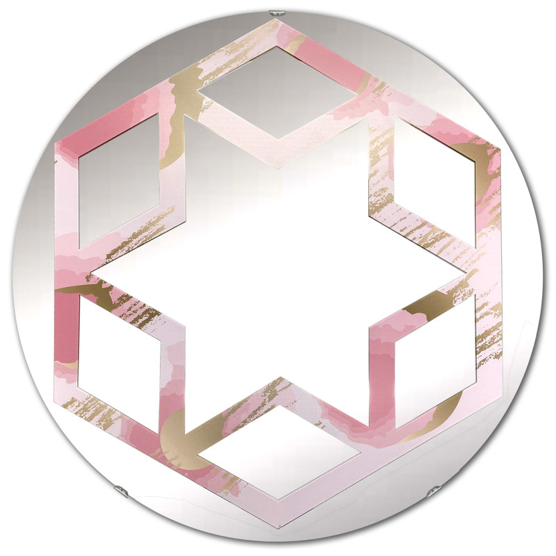 Miroir mural Hexagon Star, 23,6 po x 23,6 po