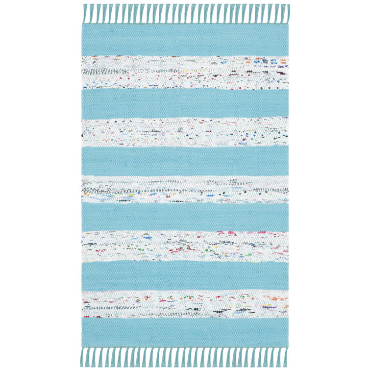 Yokum Hand Woven Cotton Striped Rug